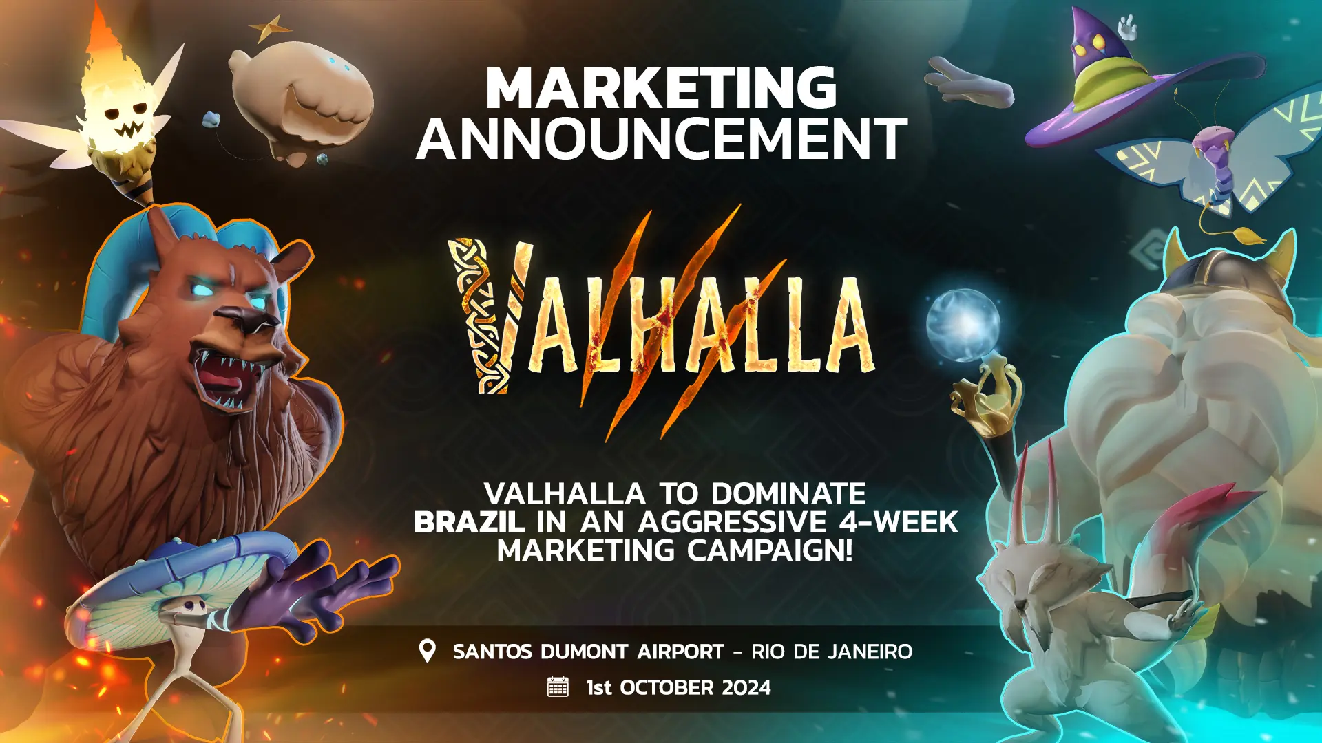 Valhalla marketing campaign launching in Rio de Janeiro, Brazil